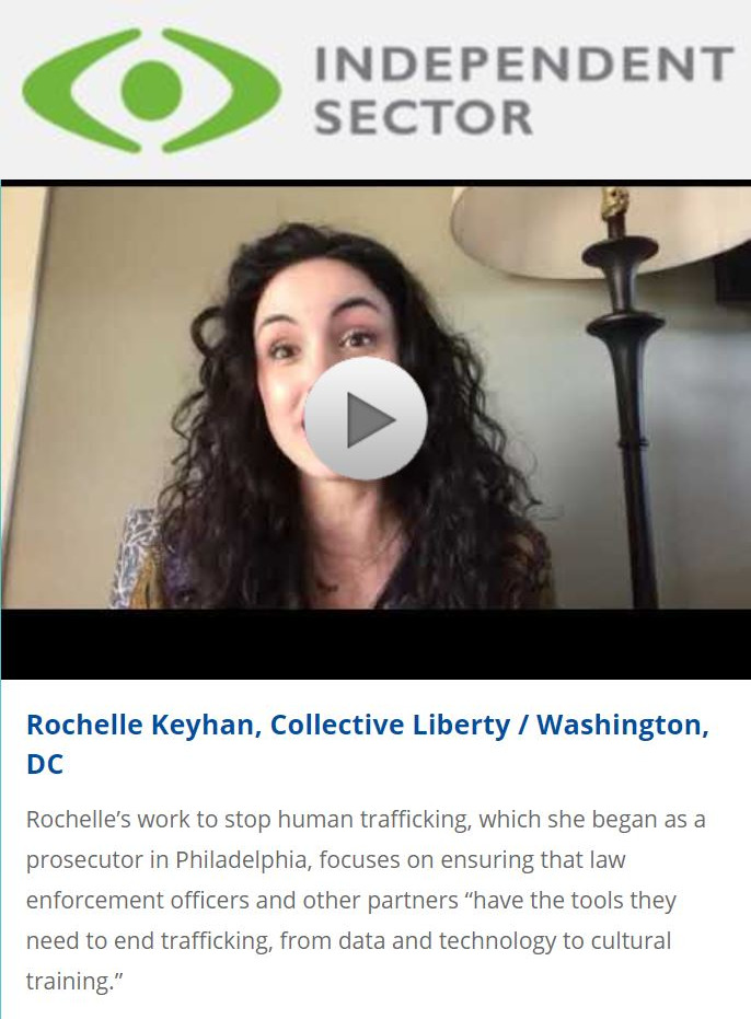 indepenent sector above Rochelle Keyhan's video entry for the 2019 NGEN award.
